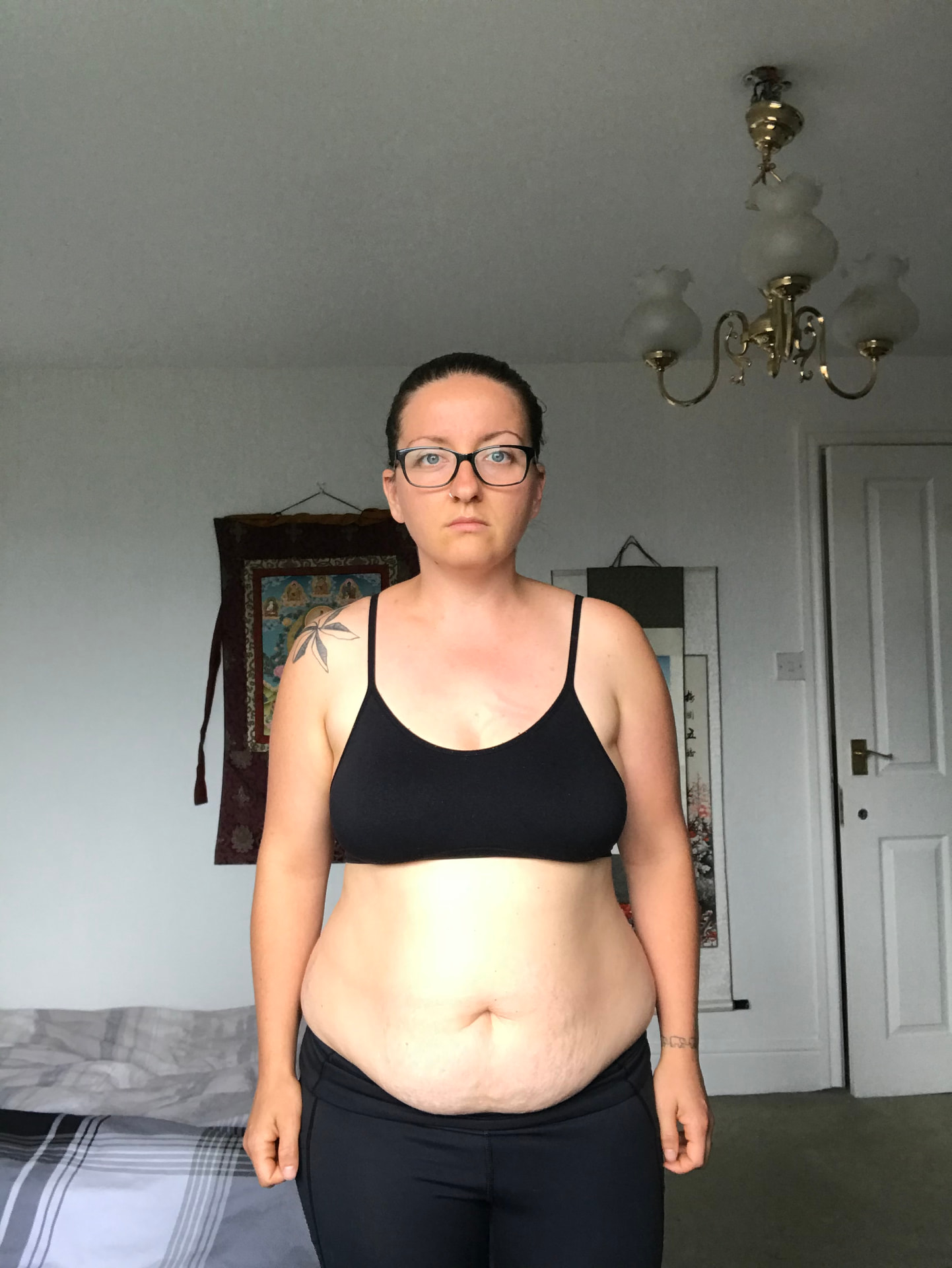 Ami at her heaviest in 2020, before losing 66 lbs